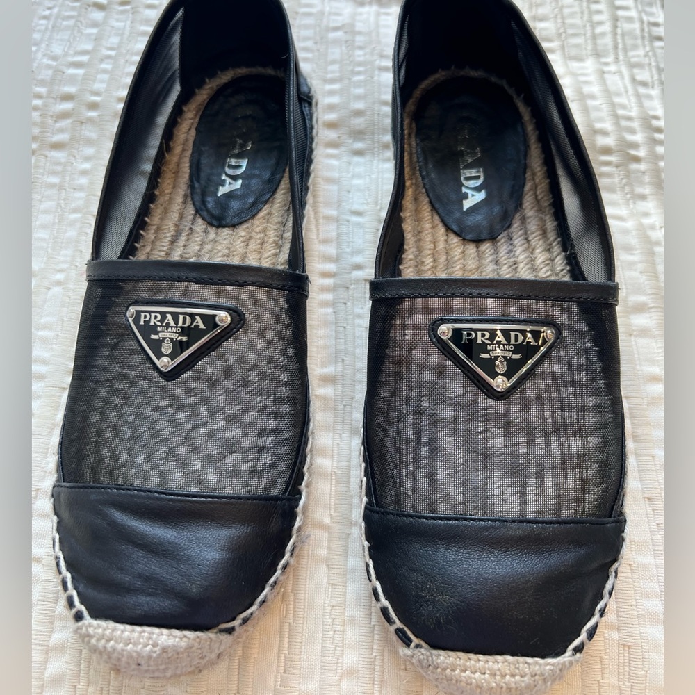 Prada Black Espadrilles